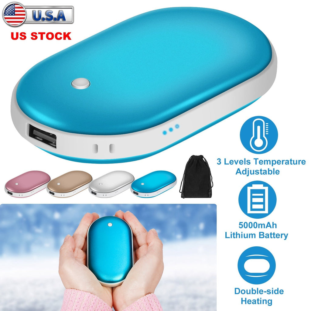 2-in-1 Double Sided Hand Warmer + Power Bank