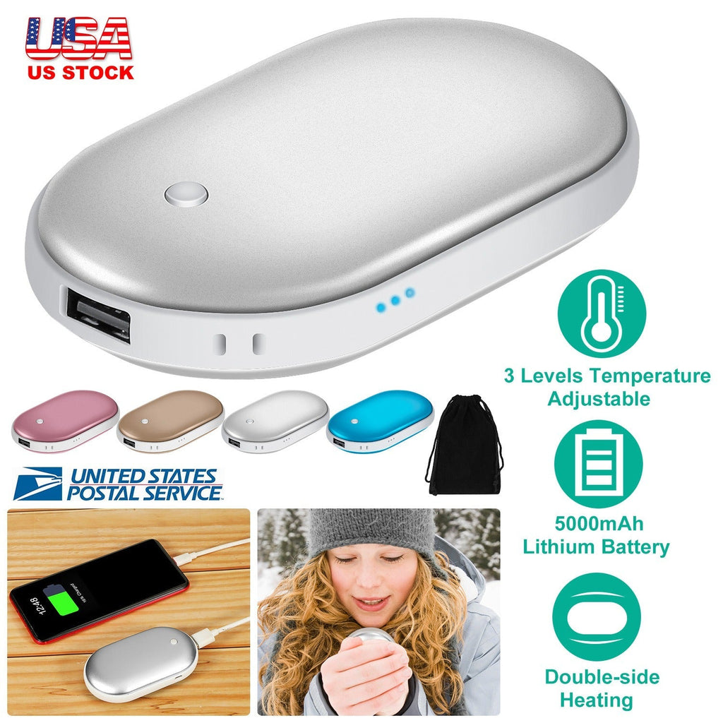 2-in-1 Double Sided Hand Warmer + Power Bank