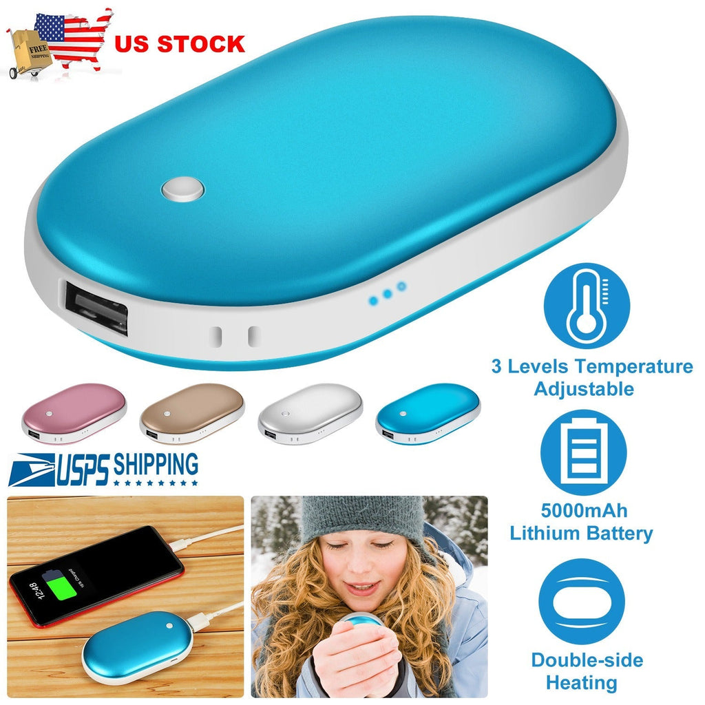 2-in-1 Double Sided Hand Warmer + Power Bank