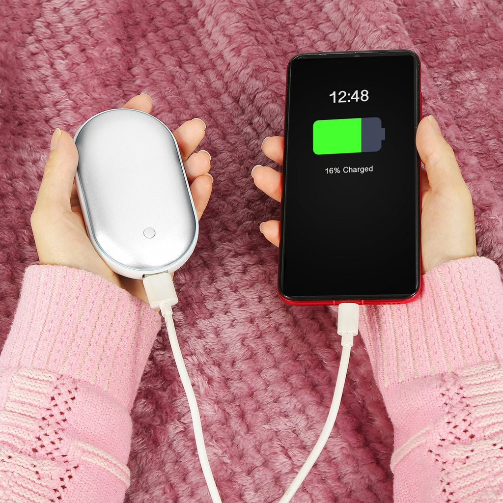 2-in-1 Double Sided Hand Warmer + Power Bank