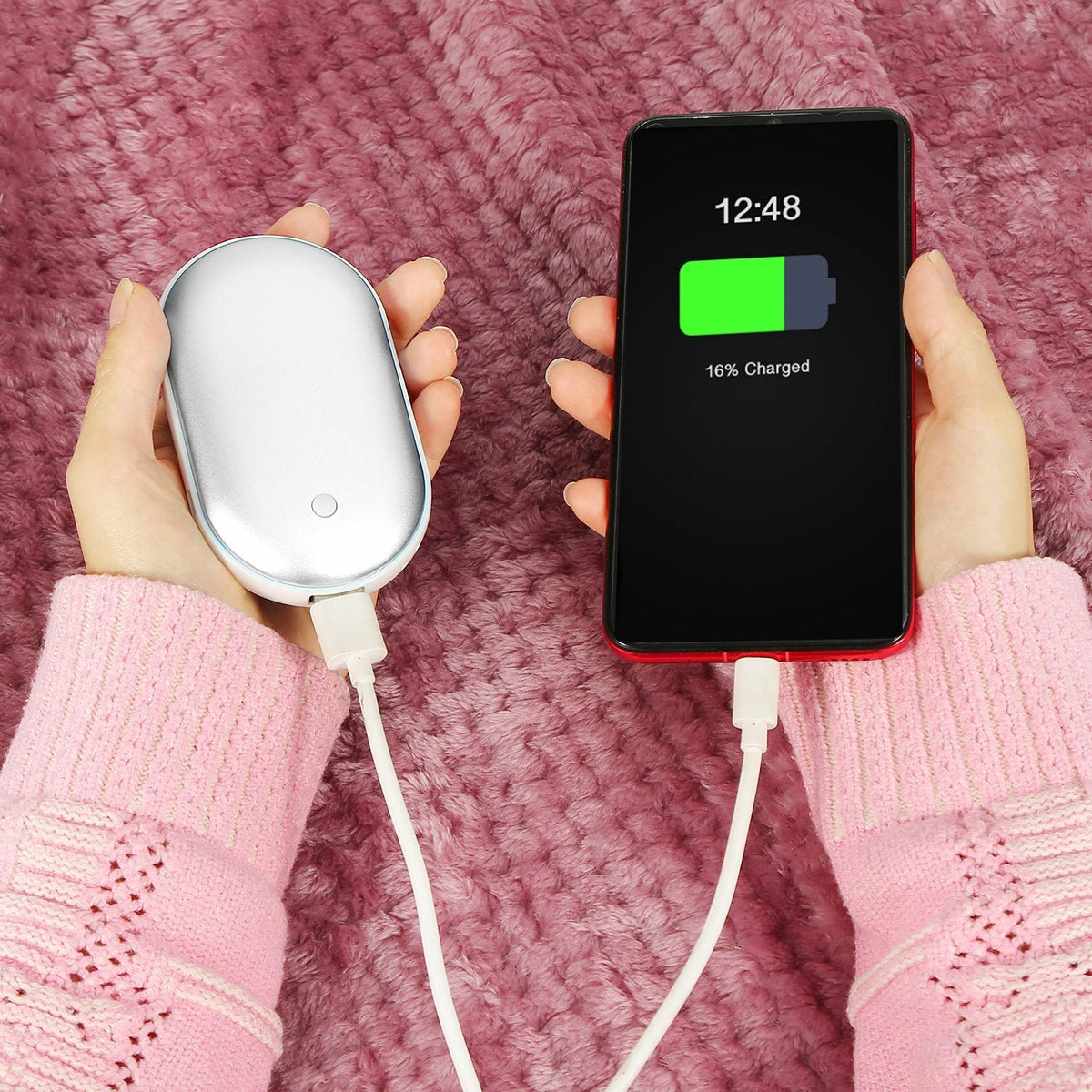 2-in-1 Double Sided Hand Warmer + Power Bank
